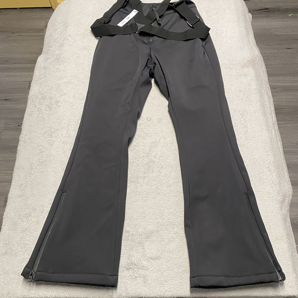 Asos 4505 Ski Snow Bib Pants Womens UK 8/ US 4 Black Flare Suit NEW